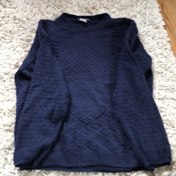 Navy blue knit sweater - Picture 2 of 3